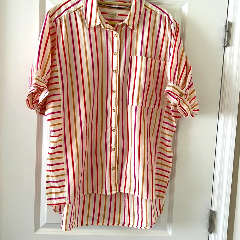 Anthropologie PILCRO painters shirt